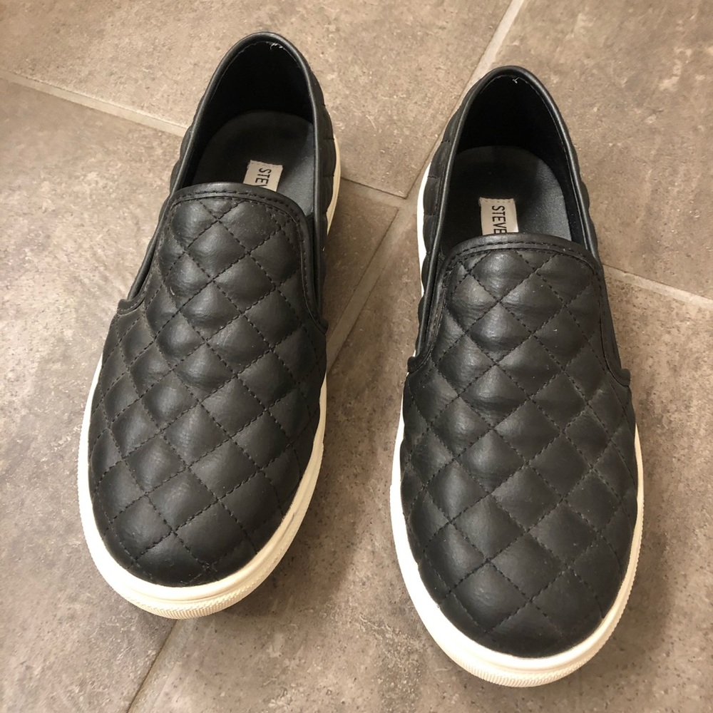 Steve Madden quilted slip on sneakers
